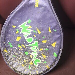 Wilson Exclusive Wild Thing Tennis Racket & Case Sports Outdoor Purple Lime VTG